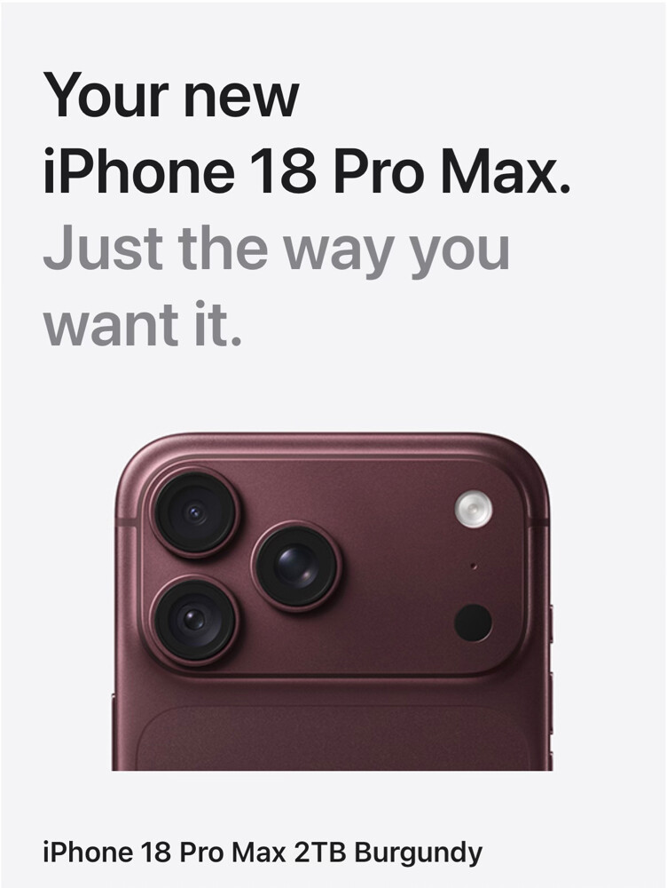 iPhone 18 Pro Max BURGUNDY 2TB New - 3