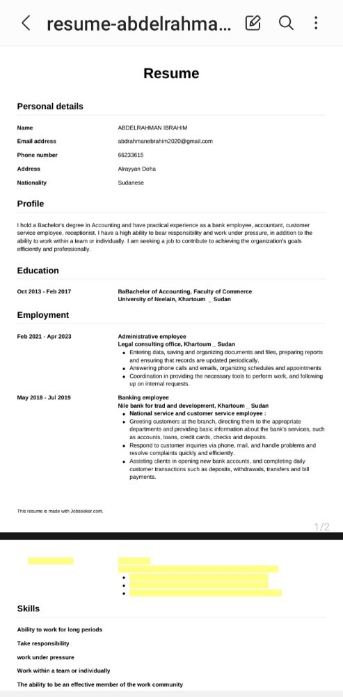 Looking for a job - 2
