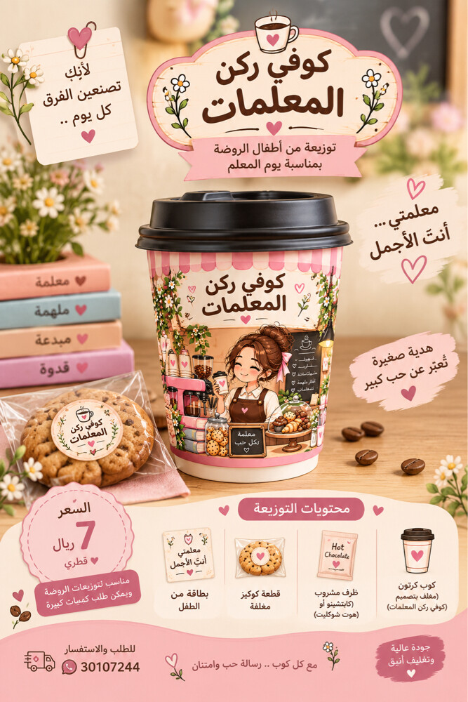 كوفي ركن المعلمات | هدية من القلب - 1