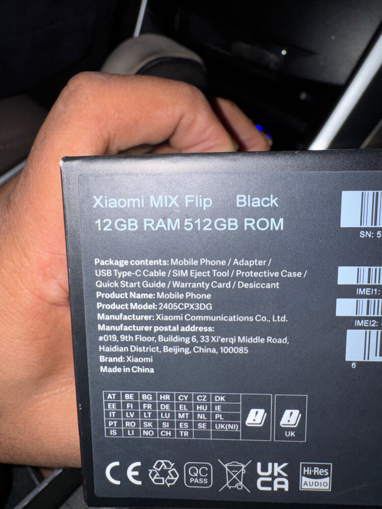 Xiaomi Mix Flip 12 gb ram 512 - 5