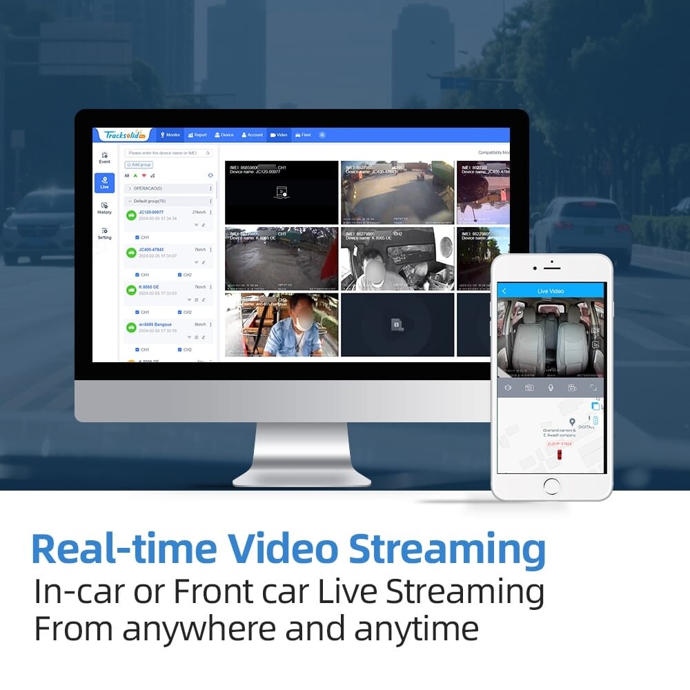 4G Car dashcam JC400P Live Video - 8