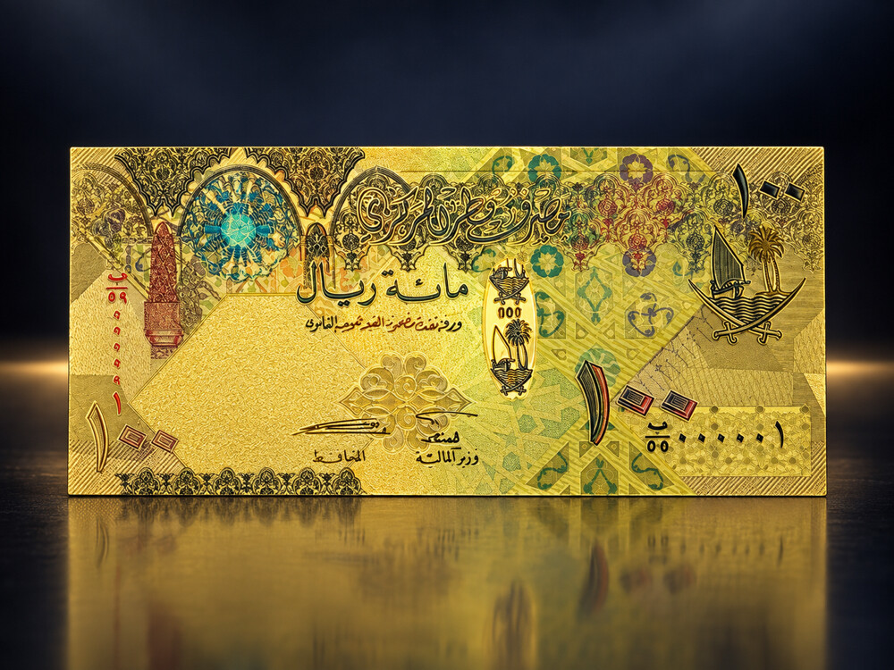 عملات ورقية مطلية ذهب عيار ٢٤  - 10