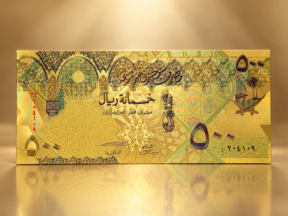 عملات ورقية مطلية ذهب عيار ٢٤  - 18