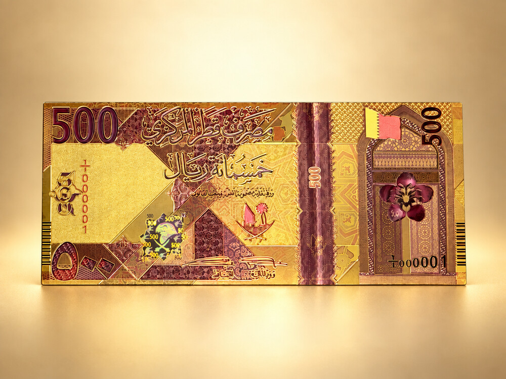 عملات ورقية مطلية ذهب عيار ٢٤  - 5