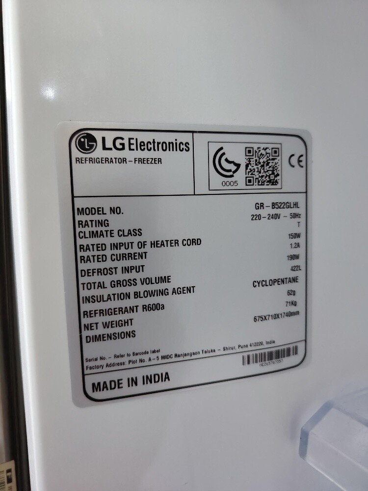 LG 422L Fridge For Sale - 7