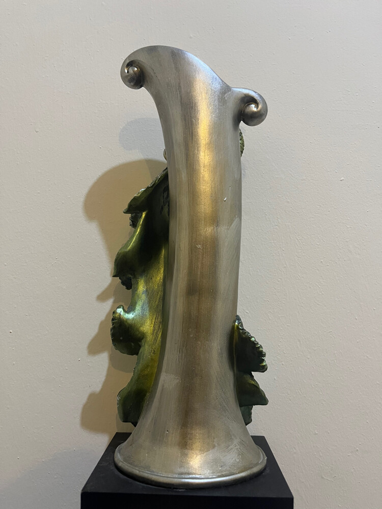 Majilis vintage peacock vase  - 4