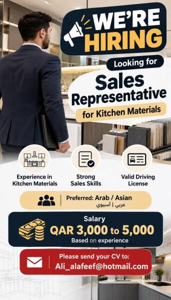 SALES REPRESENTATIVE-KITCHEN - 1