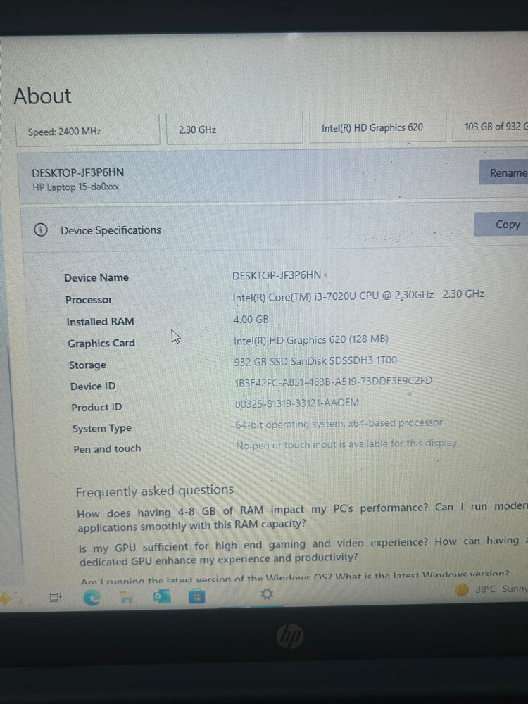 Laptop for Sale  - 2