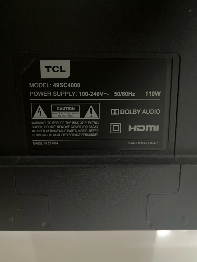 TCL 49" Smart TV 2k - 3