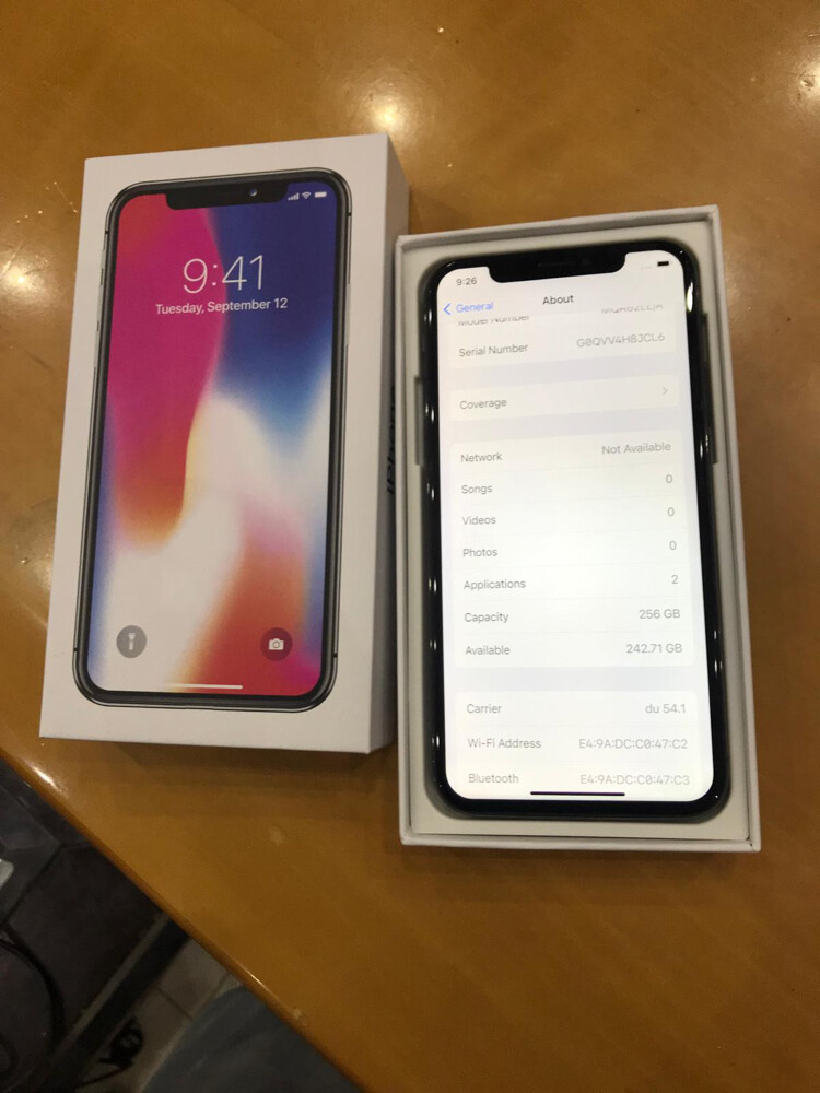 iPhone X USA models 256Gb - 6