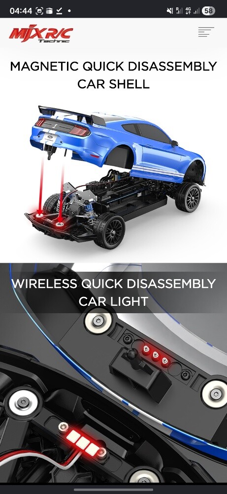 MJX 10306 DC RC Mustang - 7