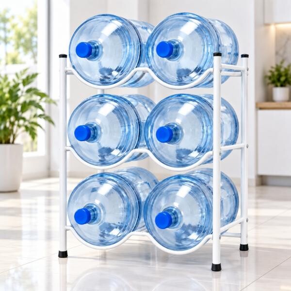 JIHAM 6 Bottle Water Bottle Rack - 1