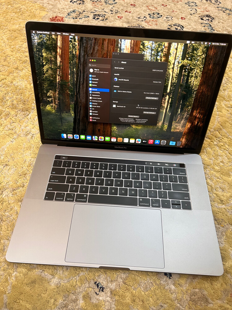 MacBook Pro 2019 core i9 - 11
