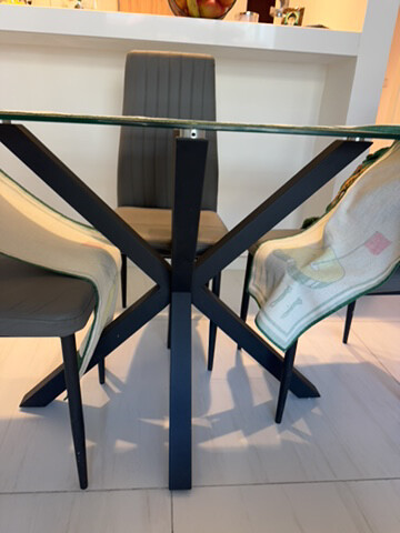 dinning table and 3 chair - 6
