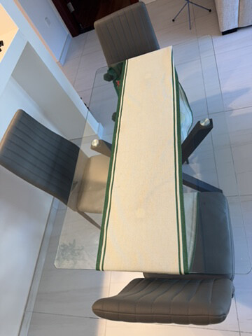 dinning table and 3 chair - 3