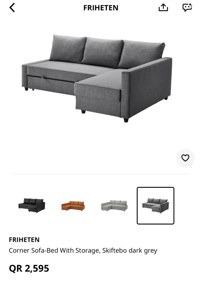 IKEA corner sofa bed - 2