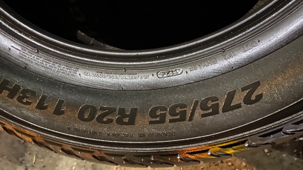 275/55/20 Zetum brand 5% used - 5