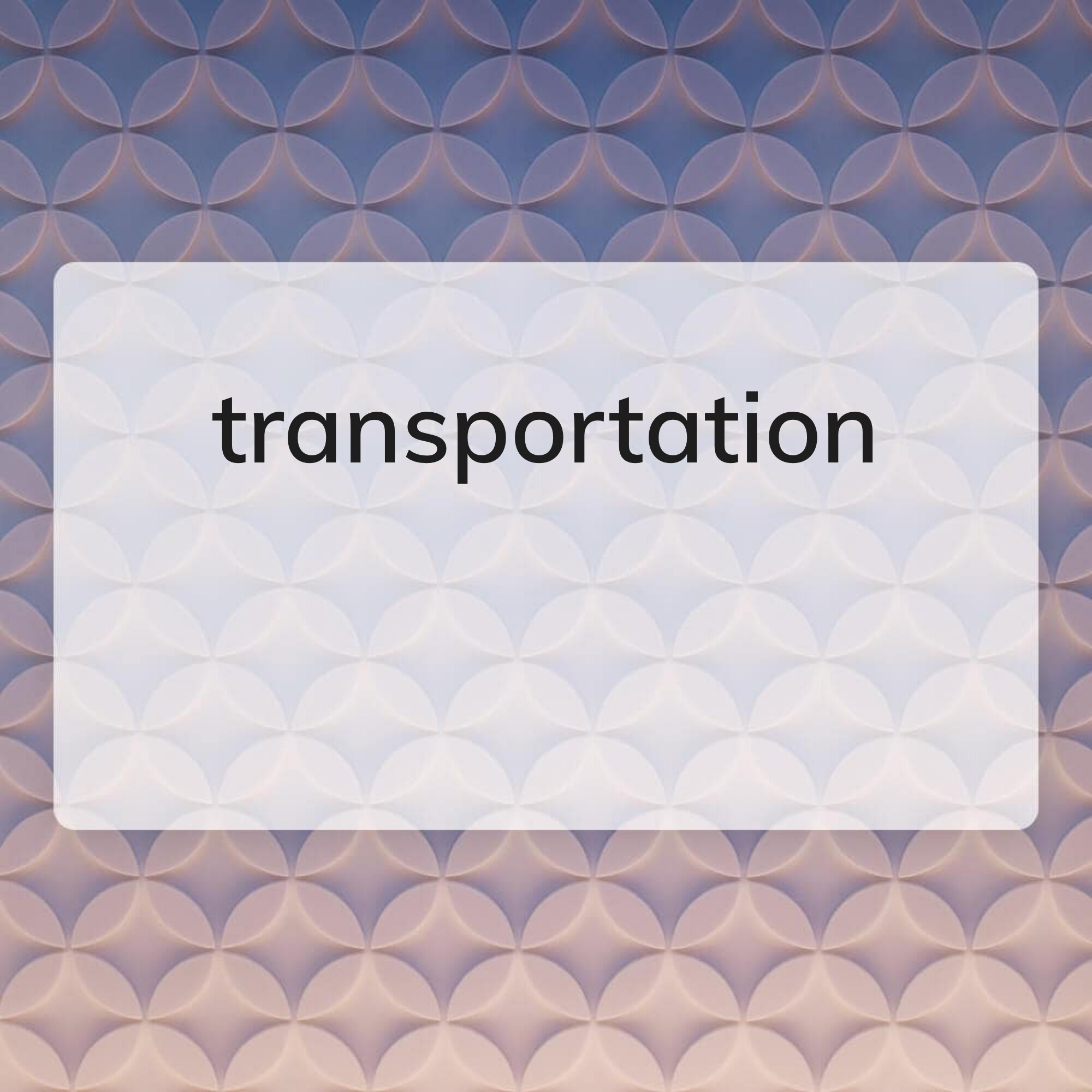 transportation  - 1