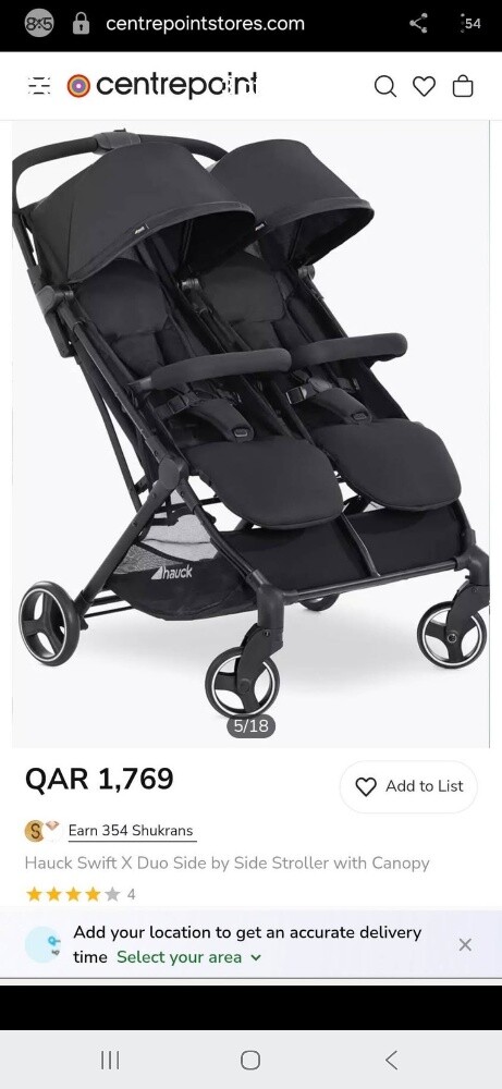 Hauck Swift X Duo Double Stroller - 2