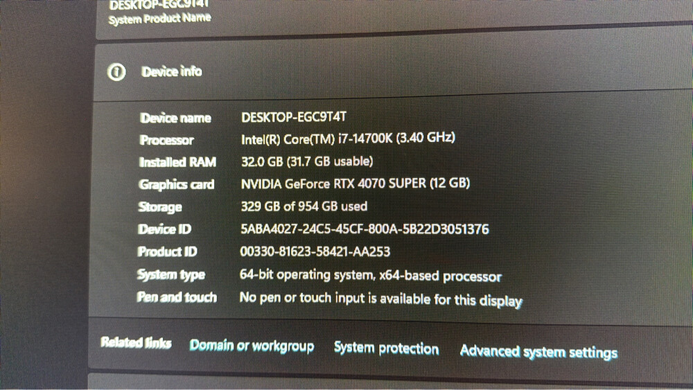 Gaming PC RTX 4070 Super - 4