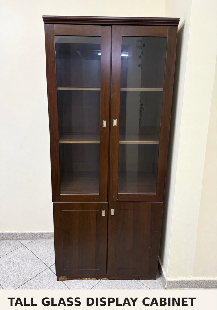 Tall Glass Display Cabinet - 1