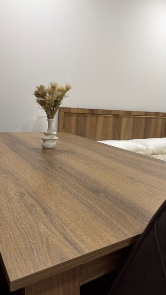 Dining table + 4 chairs – all new. - 2