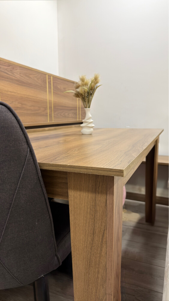 Dining table + 4 chairs – all new. - 3