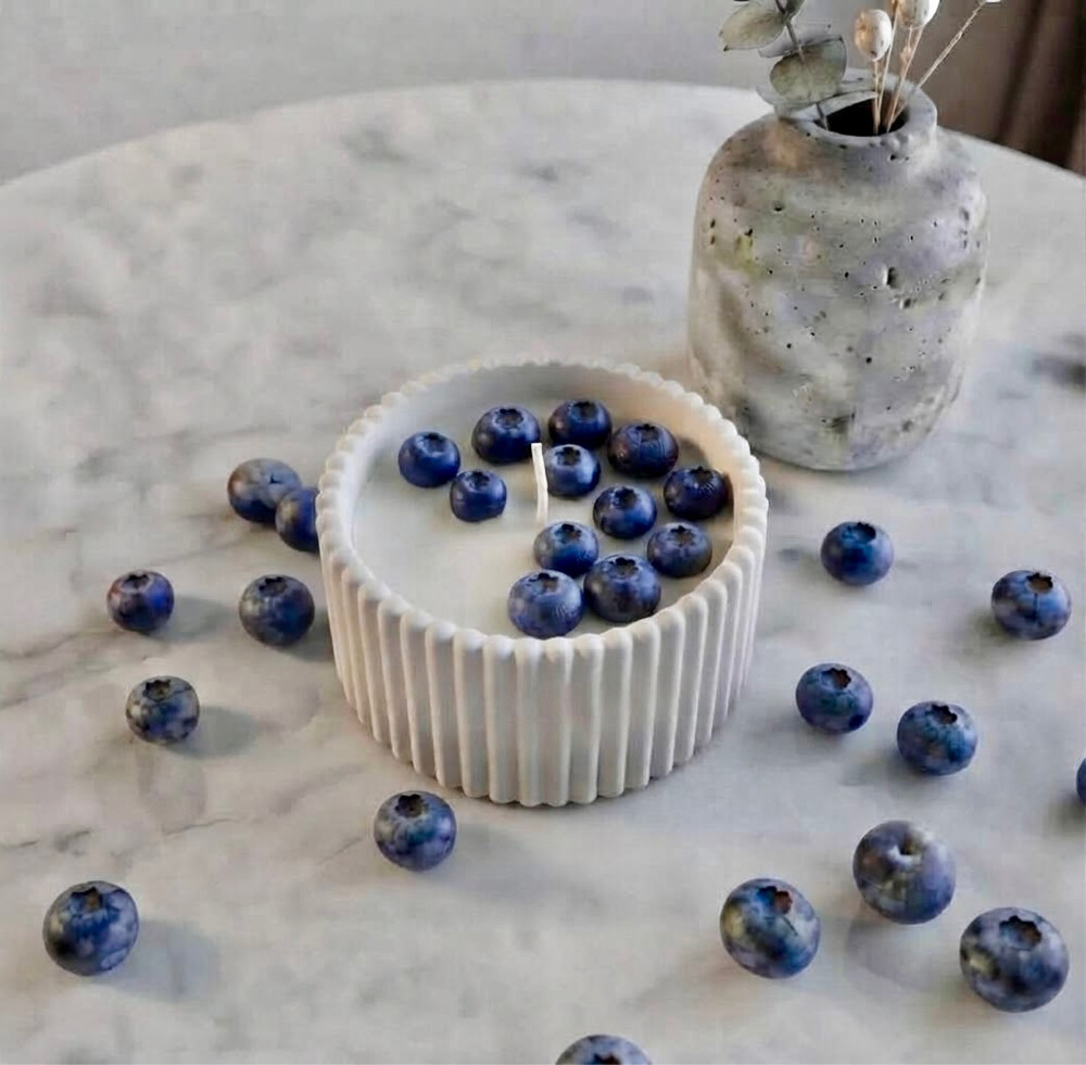 ديكور باقة  ورد طبيعي من الشمع  - 6