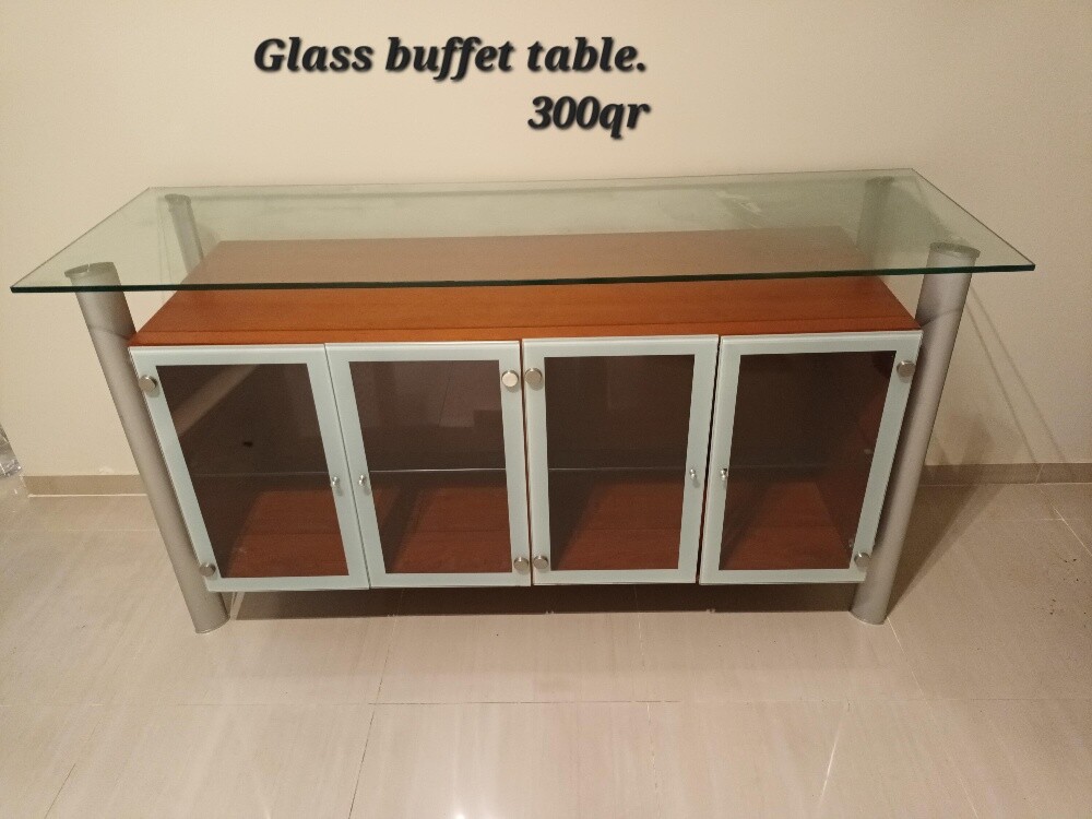 Glass type buffet table for sale - 1