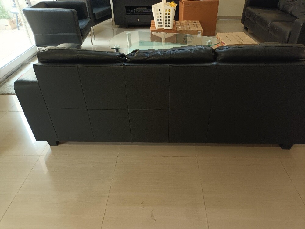 Luxurious leather sofa set for sale - 5