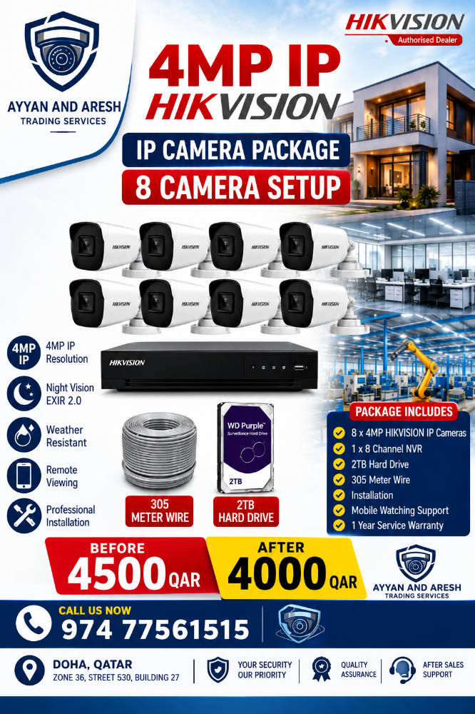 4MP IP CAMERA 4 CAMERA SETUP - 1