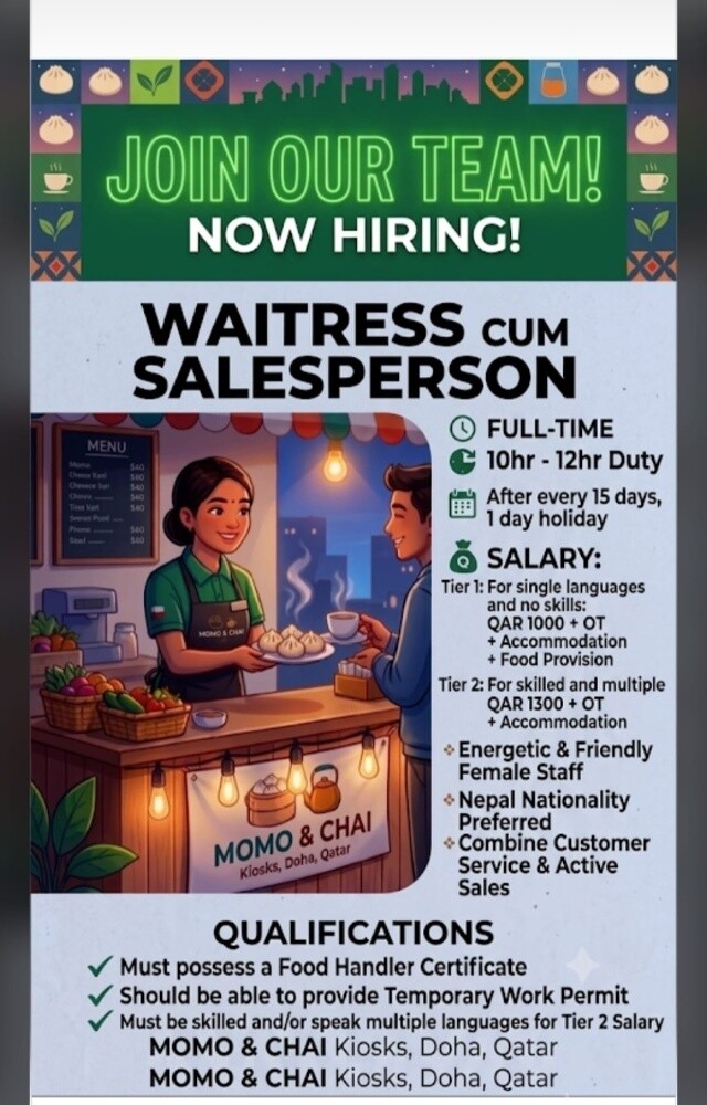 Waitress/Salesperson - 1