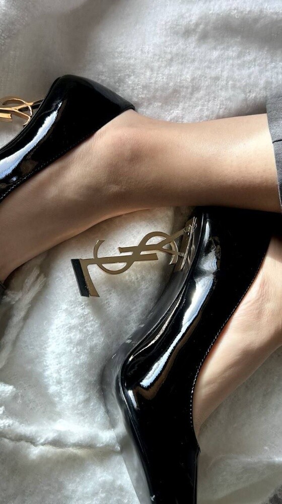 Saint Laurent Opyum Pumps In Patent - 4