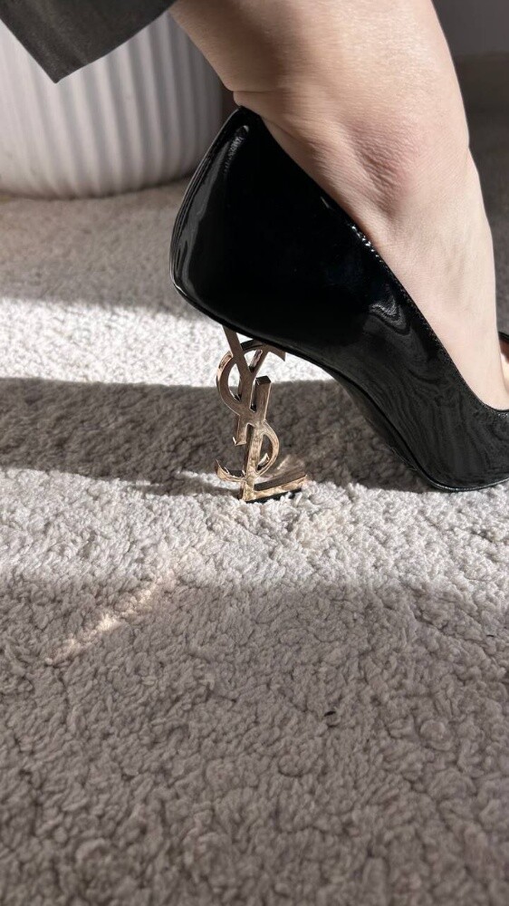 Saint Laurent Opyum Pumps In Patent - 3
