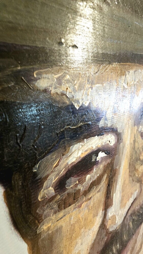 لوحة بورتريه رسم يدوي زيتي - 3