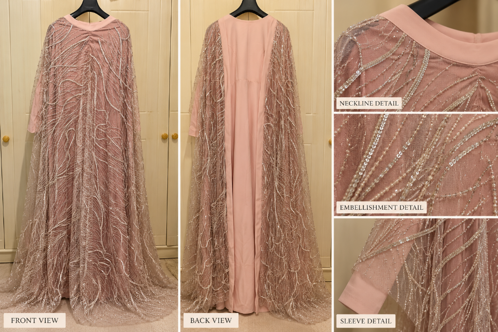 Luxury Custom-Made Pink Evening Gow - 2