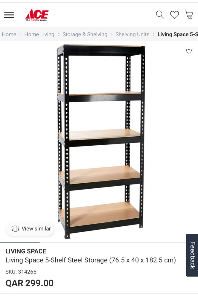 5-Shelf Steel Storage - 1