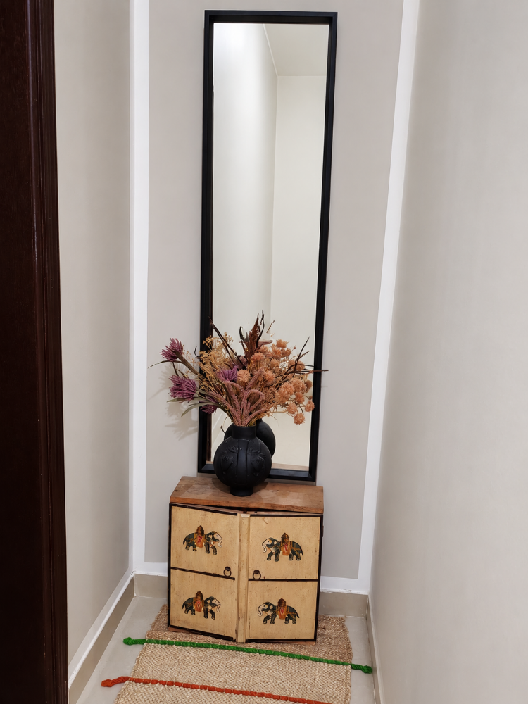 Console Cabinet & Tall Mirror - 1