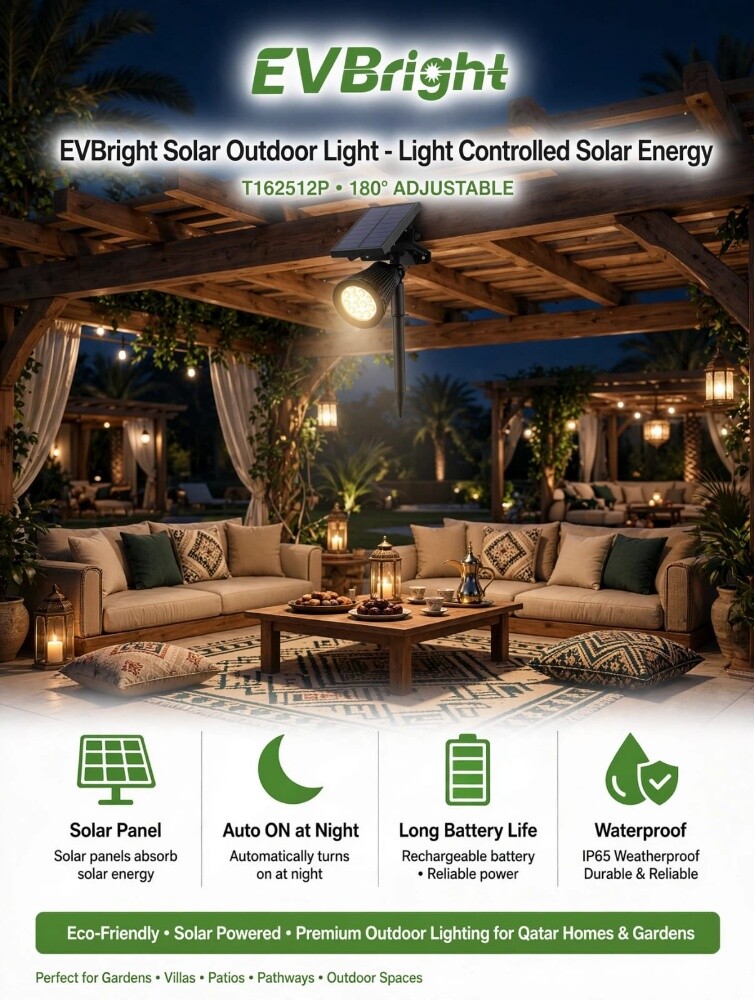 EVB Bright Solar outdoor light. - 5
