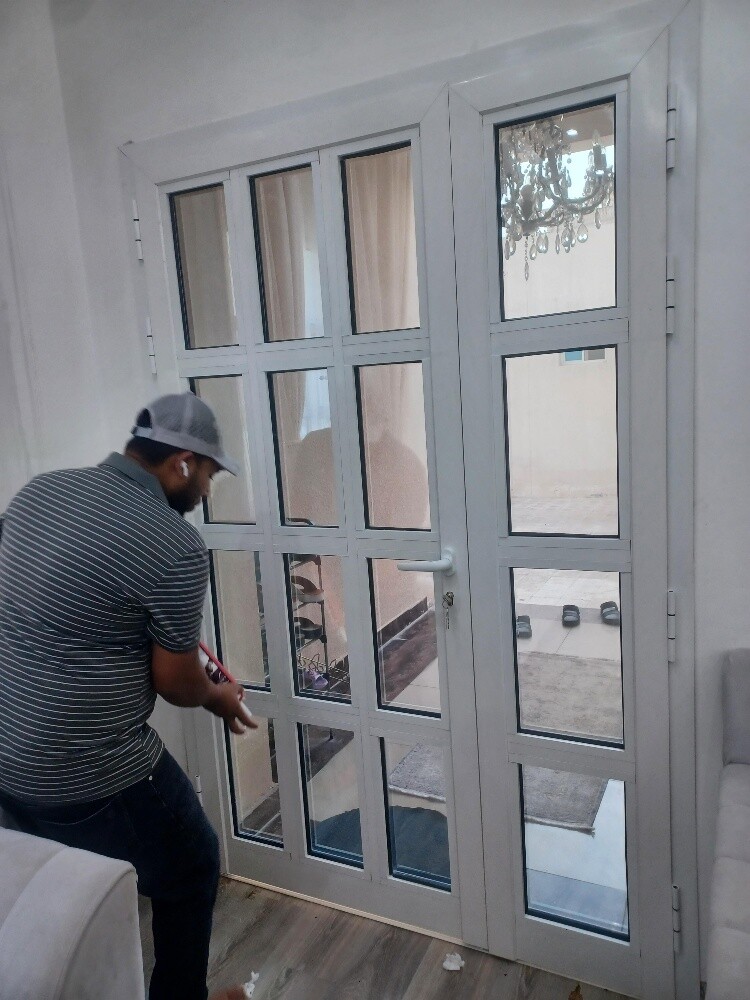 upvc door aluminium glass - 4