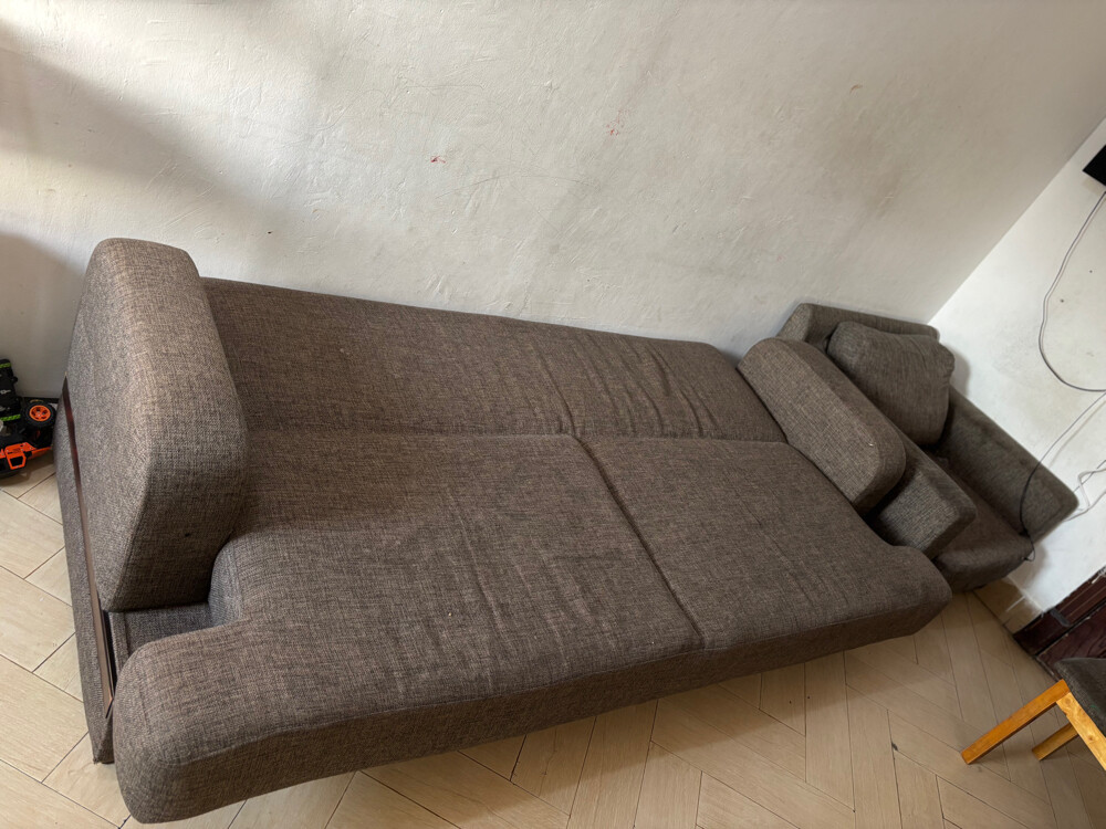 sofa cum bed with 2 side sofas  - 8