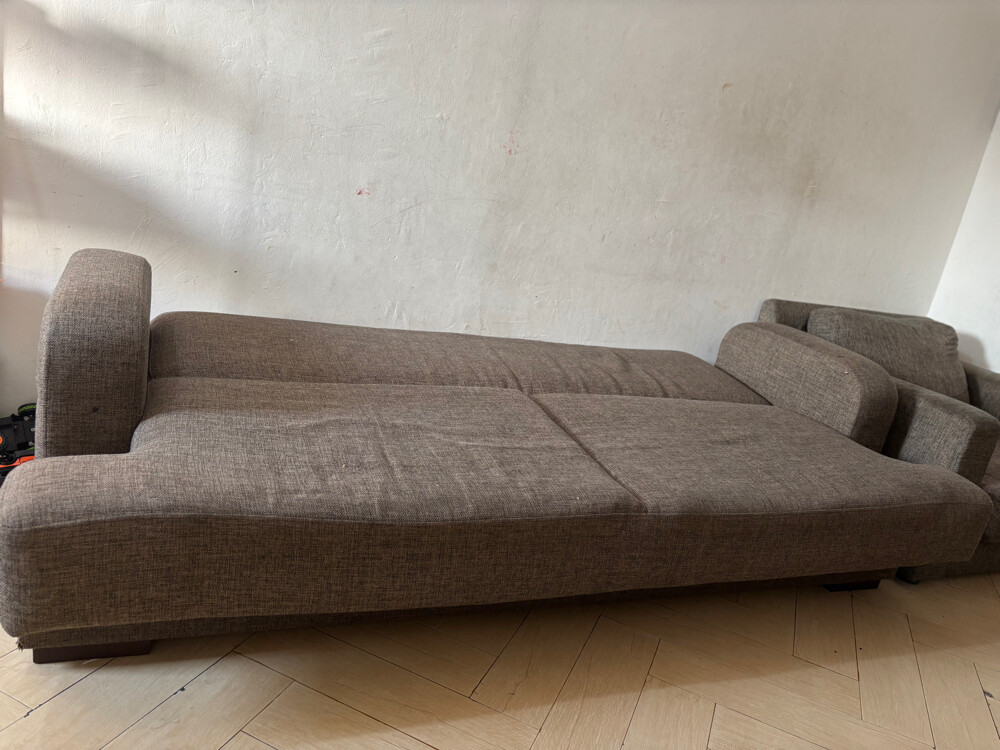 sofa cum bed with 2 side sofas  - 2