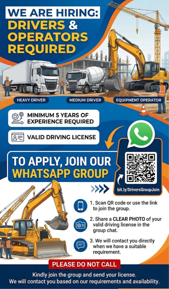 Medium, Heavy Drivers & operators - 1
