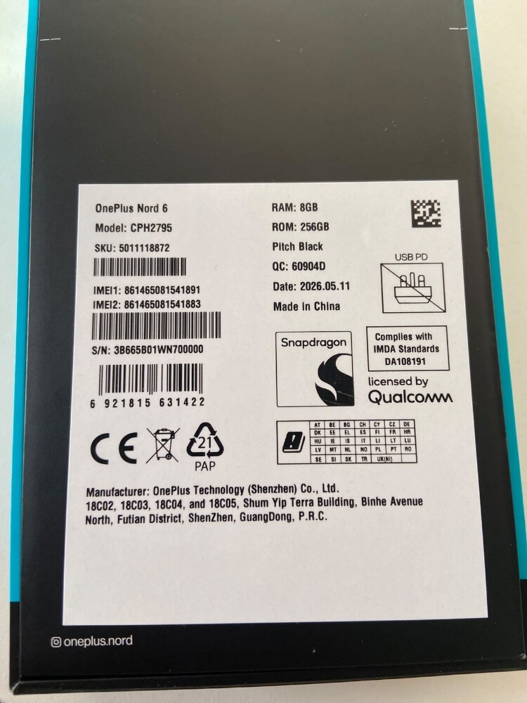 OnePlus Nord6,one day used - 4