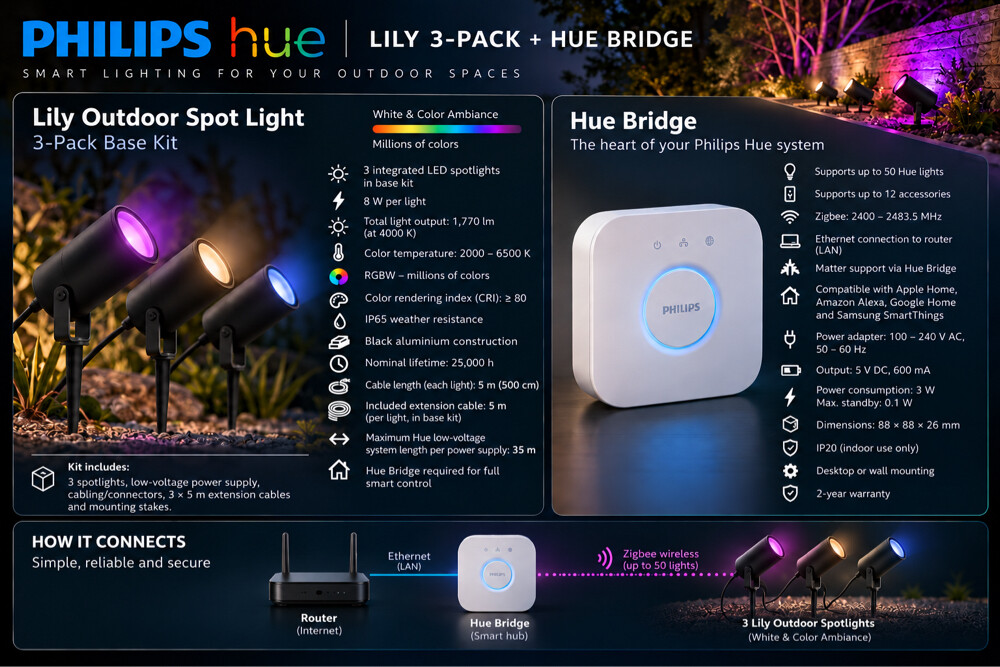 Philips Hue Lily and Bridge - 2