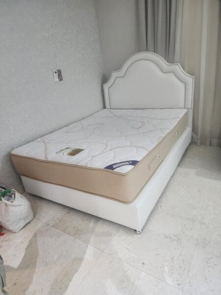 Single Bed Frame with Matress - 1