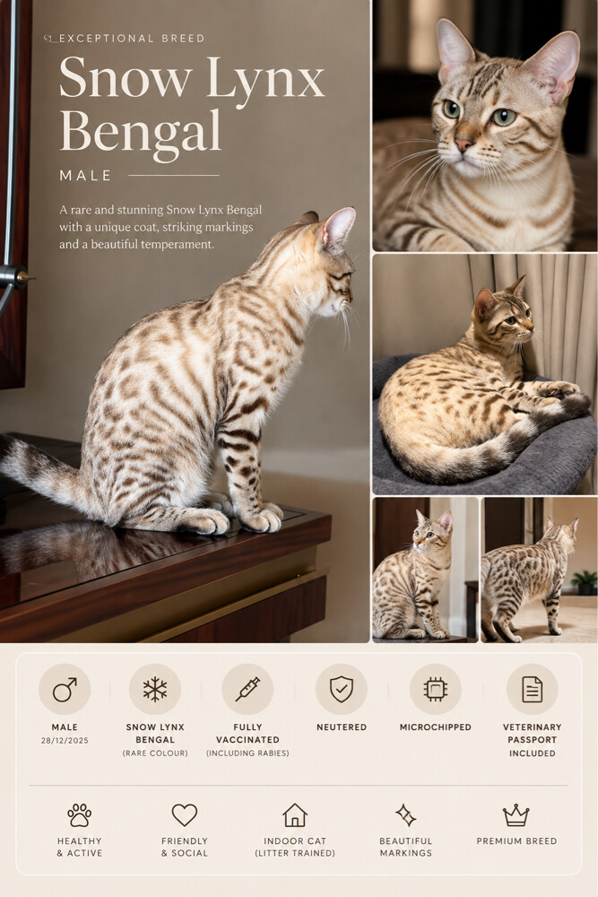 Snow Lynx Bengal Male - 4