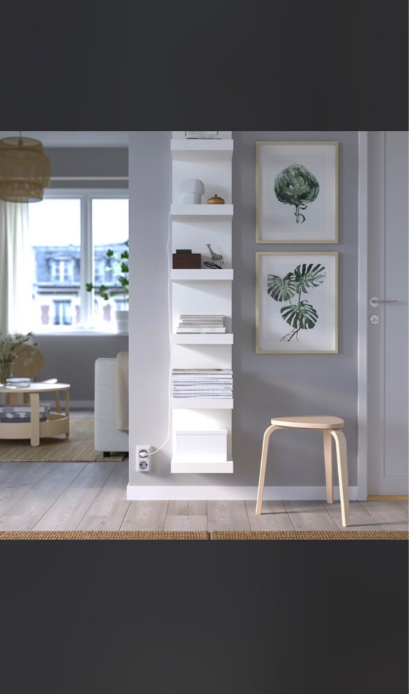 2x IKEA LACK Wall Shelf Units-White - 2