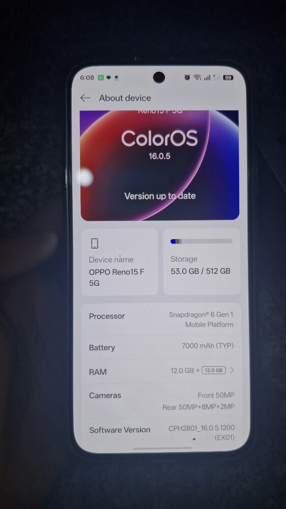 Oppo reno 15f - 2
