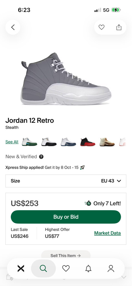 Jordan 12 retro size 45 - 5